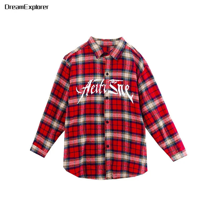 Boys Hip Hop Cool Plaid Shirt Street Dance Pants Girls K-pop Blouse Baggy Sweatpants Children Streetwear Kid Jazz Clothes Sets