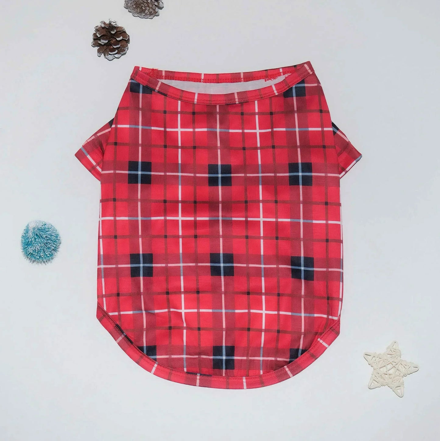 New Year's Clothes for Family Matching Christmas Pajamas Set Plaid Print Shirt+Trousers 2 Pieces Suit Baby&Dog Romper Xmas Look