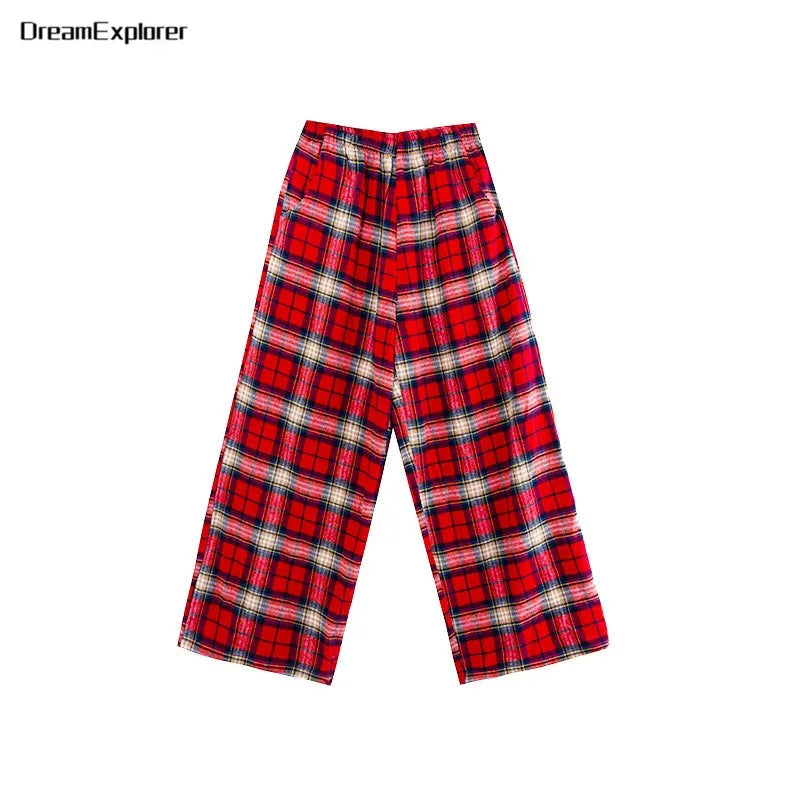 Boys Hip Hop Cool Plaid Shirt Street Dance Pants Girls K-pop Blouse Baggy Sweatpants Children Streetwear Kid Jazz Clothes Sets